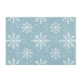 thumbnail image 7 of Yayeee Bath Rug for Bathroom Floor Non Slip Rectangle Fluffy Soft Absorbent Mat, 16"x24", Gray Snowflake, 7 of 7