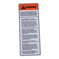 thumbnail image 4 of yuksok Gym Equipment Warning Sticker Easy Installation PVC Rectangular Warning Sign, 4 of 9