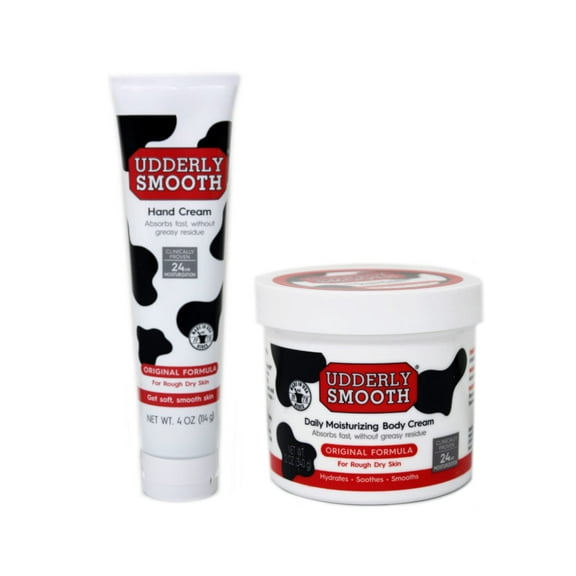 Udderly Smooth Duo Pack, Hand & Body Cream, 16 Ounce