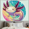thumbnail image 2 of Autua Whimsical Axolotl Tapestry Wall Hanging Unique Style Graphic Tapestries Home Wall Decor Art for Living Room Bedroom Apartment Farmhouse Dorm 40x30inch, 2 of 6