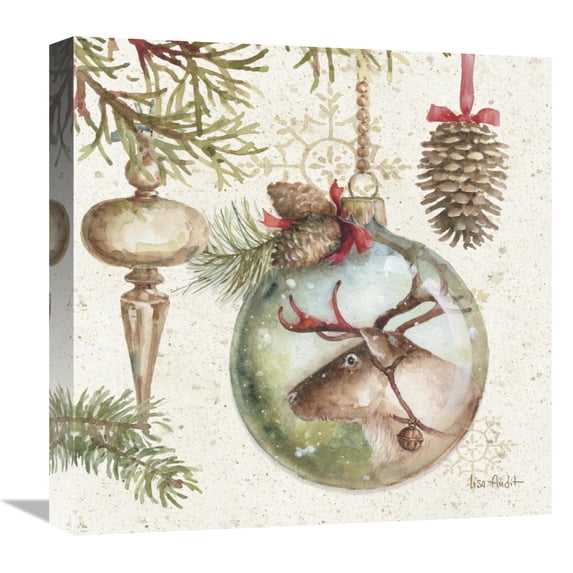 Global Gallery's 'Woodland Holiday III' By Lisa Audit Stretched Canvas Wall Art