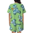 thumbnail image 3 of Xecao Motorcycle Riding Dinosaur print Swimsuit for women, Summer-ready, sporty style.Quick-dry fabric. Many sizes & colors., 3 of 9