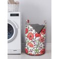 thumbnail image 3 of Watercolor Flowers Laundry Bag, Poppy Blossoms Burgeoning Flourish on Ornamental Field Garden Theme, Hamper Basket with Handles Drawstring Closure for Laundromats, 13" x 19", Multicolor, by Ambesonne, 3 of 4