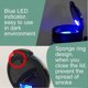 thumbnail image 4 of Cenicero portátil para coche, a prueba de olores, con tapa y luz LED azul, para basura, desmontable, sin humo, resistente al viento, accesorios para coche - negro cromo, 4 of 5