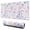Pioneer Flower Floral-1, variant on Long Mouse Pads for Desk,Pioneer Flower Floral Print Pattern Desk Mats on Top Of Desks, Desk Mouse Pad Extra Large with 3mm Non-Slip Base and Stitched Edge for Gaming,Office,Work,Home 31.5"x11.8"