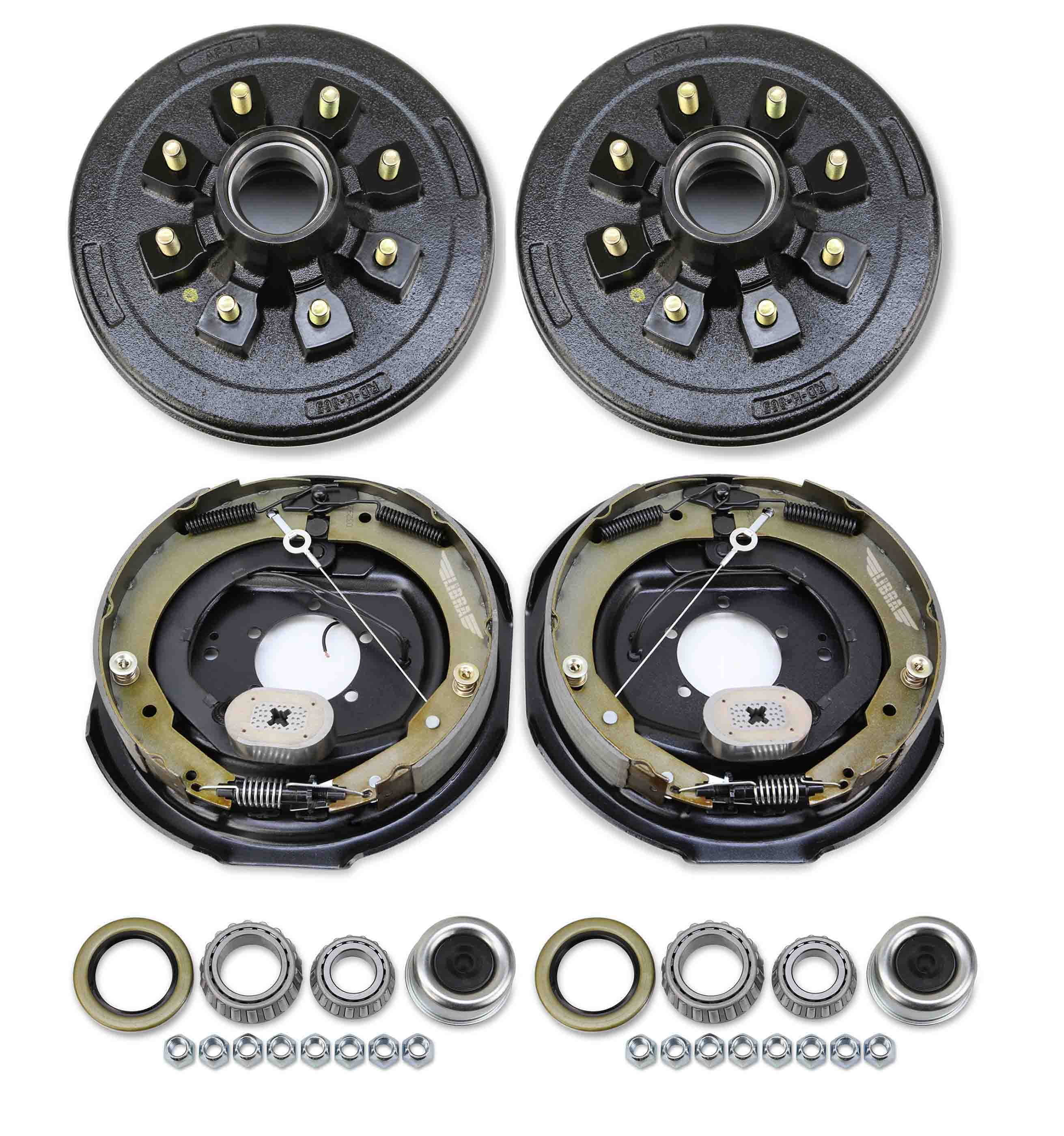 31/o - Finance LIBRA Trailer Hub Dru Kits 5 On 4.5" B.C. W/ 10" X2-1/4 Self-Adjusting - Foto 4