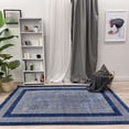 thumbnail image 2 of Alfa Rich 5x8 Scandinavian Style Royal Navy Blue Washable Woven Cotton Area Rugs, 2 of 4