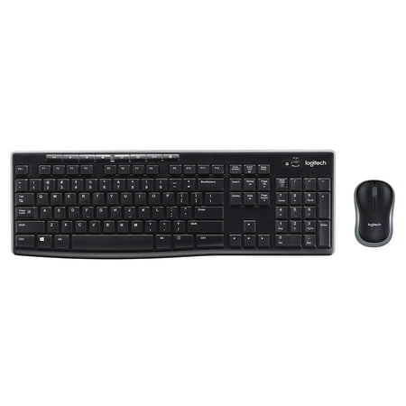 Logitech MK270 Wireless Keyboard and Mouse Combo — Keyboard and Mouse Included, 2.4GHz Dropout-Free Connection, Long Battery