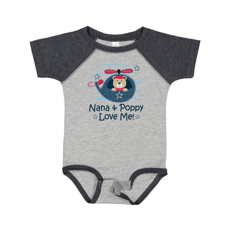 

Inktastic Nana and Poppy Love Me Outfit Gift Baby Boy Bodysuit