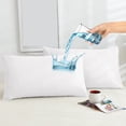 thumbnail image 1 of Amorosa 2 Piezas Fundas de Almohadas Impermeable Protectores de Almohada Suaves y Acogedoras para el Hogar Dormitorio Hotel Blanco Estándar-50*80cm, 1 of 6