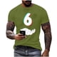 thumbnail image 2 of Tops para hombre, blusas y camisas de manga corta con cuello redondo para hombre, jersey informal con cuello redondo estampado para hombre, pantalones cortos deportivos para fitness, blusa de poliéste, 2 of 5