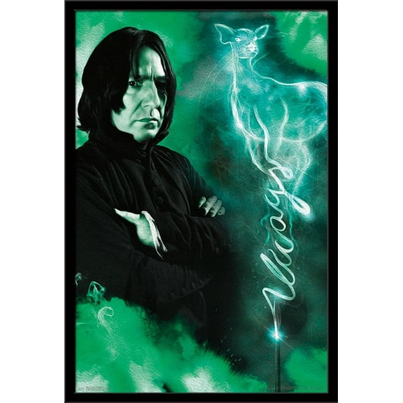 The Wizarding World: Harry Potter - Snape Always Wall Poster, 22.375" x 34", Framed