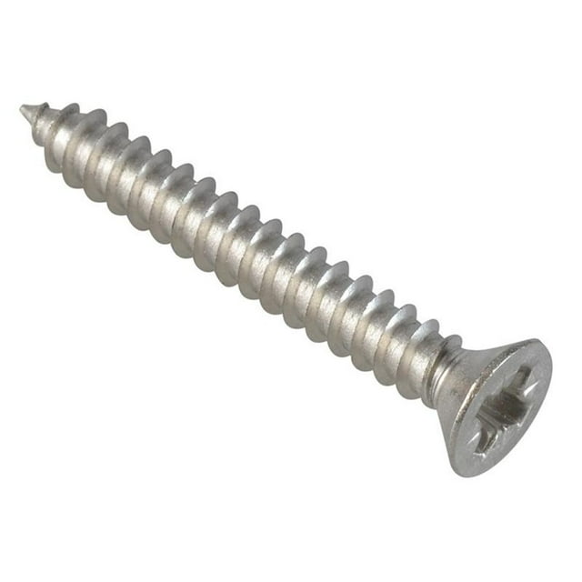 Forgefix Self-tapping Screws, Pozi, Pan Head, A2 Stainless Steel