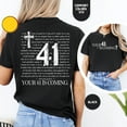 thumbnail image 4 of Comfort Colors 1717 Style T-Shirt for Both Men and Women - 40-Day Journey in the Bible & Message 'Your 41 Is Coming', 4 of 6