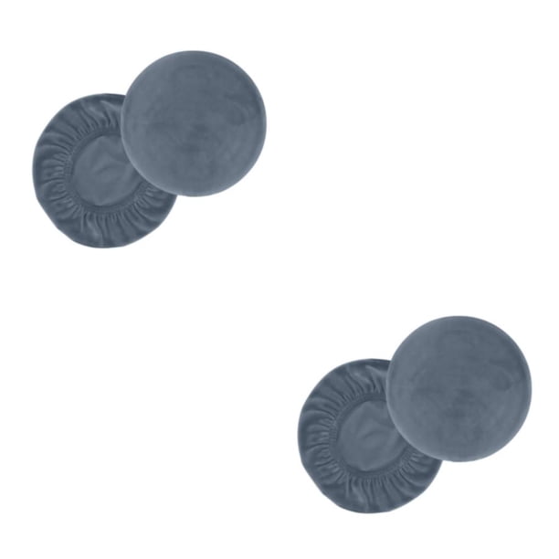 Injueey 2 fundas para taburete, suministros para Bar, fundas para sillas a prueba de polvo, accesorios para fiestas de instalación práctica, gris-azul METRO 2piezas