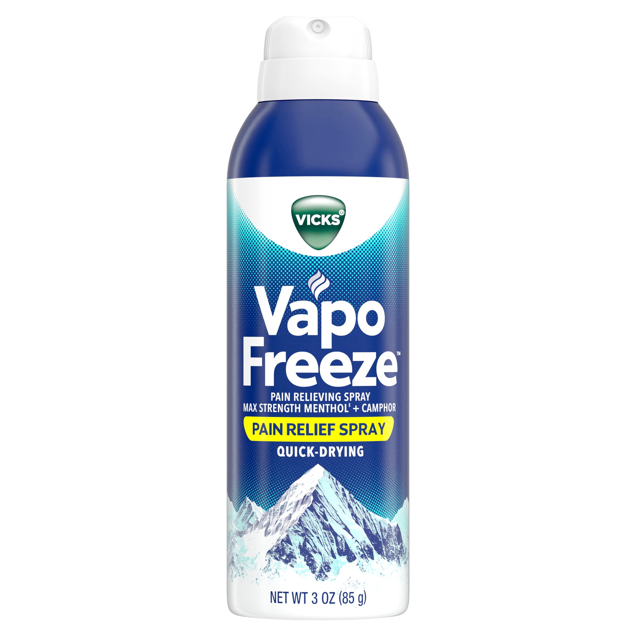 Vicks VapoFreeze Topical Pain Relief Spray, Menthol Pain Reliever for Body  Aches and Pains, 3 oz