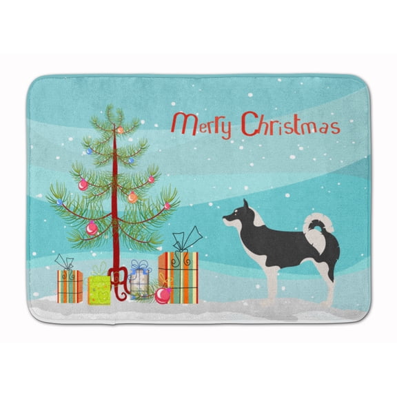 Greenland Dog Christmas Machine Washable Memory Foam Mat