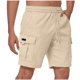 thumbnail image 1 of Pantalones Cortos de Carga de Cintura Elástica para Hombres Casual Sólido Longitud de Rodilla Bolsillo de Carga Pantalones Rectos, Mezcla de Algodón, 1 of 8