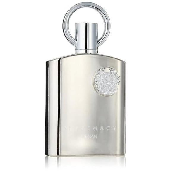 Afnan Supremacy Silver Pour Homme for Men Eau de Parfum Spray, 3.4 Ounce