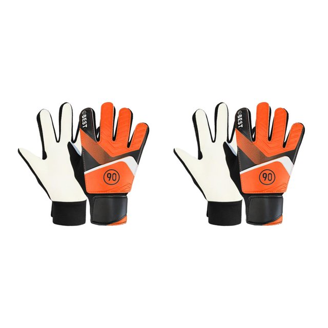 Guantes de fútbol Yuarrent 1 par ajustables portero de fútbol látex PU Type2 NO2