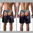 thumbnail image 3 of luoweisi Men's Beach Shorts Quick Dry Swim Trunks with Mesh Lining Butterfly and Tiger XL, 3 of 5