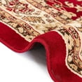 thumbnail image 4 of Unique Loom Sialk Hill Collection Area Rug - Washington (9' x 12' Rectangle Burgundy/Cream) Floral Traditional Perfect For Living Room Bed Room Dining Room Office, 4 of 9