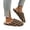 Brown, variant on KEVCHE Stripe Fluffy Slippers for Women, Chic Fashion Casual Cute House Shoes, Comfortable Indoor Outdoor Vacation Bathroom Footwear with Soft Sole, Lightweight Non-Slip Home Slippers for Daily
