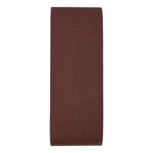 bandas de lija tenazit grano 120 3"x18" óxido aluminio 3 pie paquete de 3 bandas rojas de 3 x 18 pulgadas con respaldo de polialgodón; grano 120 fino, flexibles y resistentes al desgarre para lijadoras portátiles en madera y metal; también suelen usarse para retoques finos en muebles durante trabajos móviles.