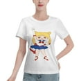 thumbnail image 1 of T-Shirt Basique à Manches Courtes pour Femmes Sailor Moon Édition Q Tsukiha, 1 of 6