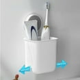thumbnail image 6 of Toothbrush Holder, Toothbrush Holders for Bathroom, Stainless Steel Electric Toothbrush Holder Wall Mounted, Shower Toothbrush Toothpaste Holder, Bathroom Organizer Essentials, 6 of 7