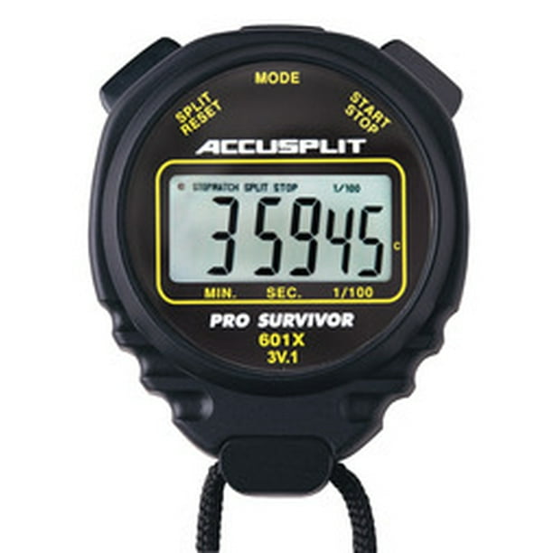 Accusplit A601X Pro Survivor Stopwatch, Black