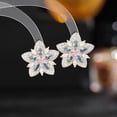 thumbnail image 6 of French Retro Celebrity Elegant Temperament Flower Stud Earrings High-end Earrings Women's S925 Silver Needle Zircon Earrings, 6 of 11