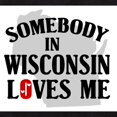 thumbnail image 2 of CafePress - Somebody In Wisconsin - Cute Infant Bodysuit Baby Romper - Size Newborn - 24 Months, 2 of 3