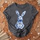 thumbnail image 4 of Camiseta de Cuello Redondo de Manga Corta de la Mujer, Top de Moda para Invierno Y Primavera Impresa de Navidad Casual 3/4, 4 of 7