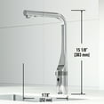 thumbnail image 5 of VIGO Jewel Touchless Sensor 15 in. Single Handle Pull-Out Kitchen Faucet in Chrome-VG02039CHS, 5 of 15