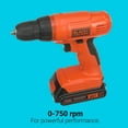 thumbnail image 5 of 20V MAX* POWERCONNECT Cordless Drill Driver Kit with Drill Bit Set and Sockets, 100 pc. Tool Kit for Home, Battery and Charger Included ,Orange, 5 of 9