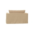 thumbnail image 3 of Oversized Chair And A Half Slipcovered, Comfortable Armchair, Washable Fabric, Living Room Accent Chair, Tan, 3 of 8