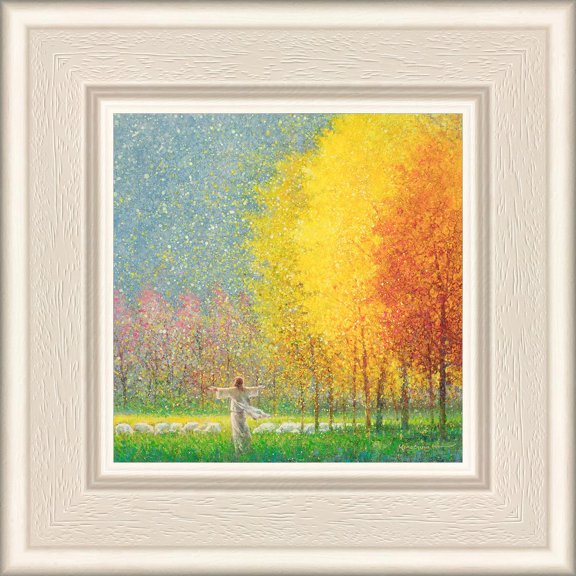 6 X 6 In His Glory by Yongsung Kim With Whitewood Frame