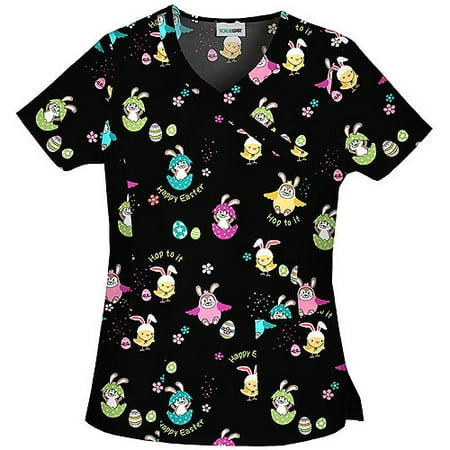 Hoppy Easter Mock Wrap Top