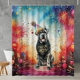 thumbnail image 2 of Hello 2025 Cane Corso Celebrates Happy New Year Firework Balloon Shower Curtain Italian Mastiff Dog Lover Gifts Idea Waterproof Bathroom Bathtub Curtain - 02024, 2 of 5