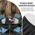 thumbnail image 2 of Red Black Modern Round Tablecloth for 36-44 Inch Tables,Fitted Table Cover with Elastic Edge,Abstract Oil Painting Geometric Artwork Waterproof Outdoor Table Cloth Protector for Patio Garden Dinner, 2 of 9