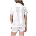 thumbnail image 5 of JAJAHO Girls Pajamas Merry Christmas Holiday Satin Sleepwear Short Sleeve 2 Piece Set Sizes 2-13Y, 5 of 6