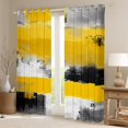 thumbnail image 2 of Manfei Boys Girls Oil Painting Blackout Curtains Set of 2 (52x84 Each),Abstract Artwork Window Curtains,Graffiti Splash Curtains and Drapes,Microfiber Bedroom Decor, 2 of 6