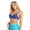 Blue, variant on Woman's Sparkle Sequins Beaded Padded Bra Top Bralette Rave Party Belly Dance Crop Top Blue 34/75