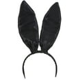 thumbnail image 2 of Set Of 12 9.5" Black Satin Easter Bunny Rabbit Costume Ears Costume Accessories, 2 of 2