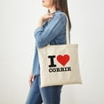 thumbnail image 3 of CafePress - I Love Corrie Tote Bag - Unisex Canvas Tote Bag, Beige, 1-Piece, 3 of 6