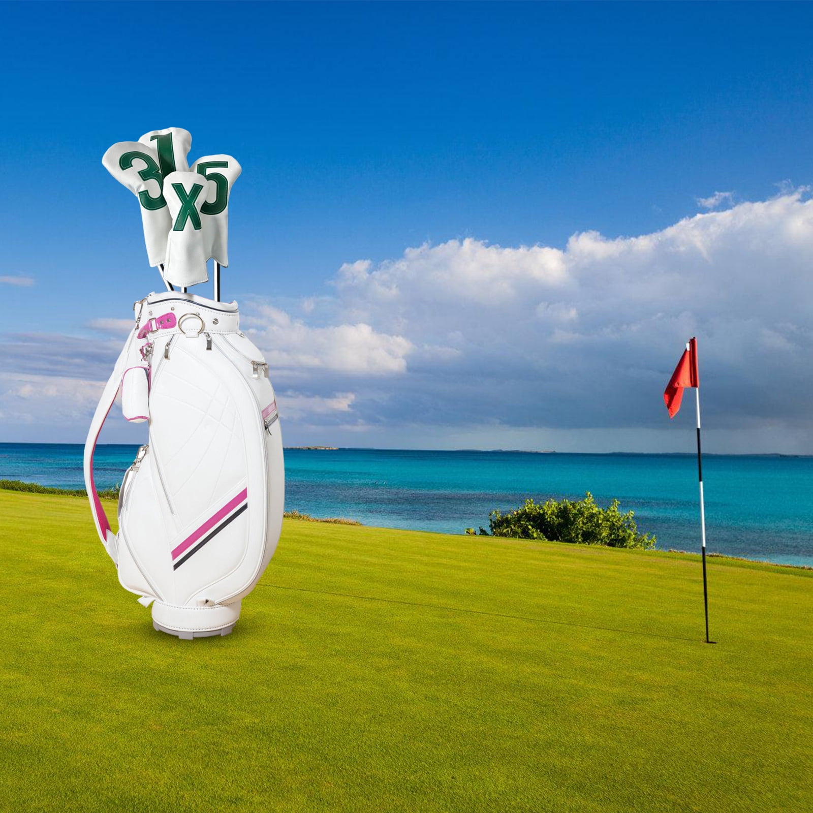 Golfs Driver Golfs Club Covers Iron Headcover PU Golfs Mallets Putter Headcover Golfs Club Head Covers for Men & Women