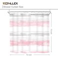 thumbnail image 5 of Abstract Striped Shower Curtain Modern Aesthetic Minimalist Geometric Simple Neutral Watercolor Painting Fabric Waterproof Polyester 12 Pack Hooks Pink Grey 72Wx72H Inches Bathroom Decor, 5 of 6