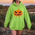 thumbnail image 5 of Towmus Women Cute Pattern Hoodie Girl Halloween Pumpkin Face Personalized Cartoon Sweatshirt Long Sleeve Harajuku Streetwear, 5 of 6