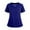 24# Dark Blue, variant on Womens Scrub Tops Summer Casual Solid Color Short Sleeve V Neck Nurse Uniform Work Blouse Loose Workout Pullover Shirt 2025 XL Polyester